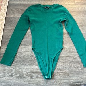 Green Zara Bodysuit